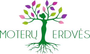 Moterų erdvės logo.